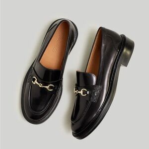Madewell The Vernon Bit Hardware Loafer in Leather, Size 10